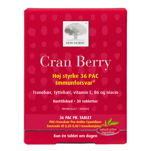 New Nordic Cran Berry - 30 tabs.