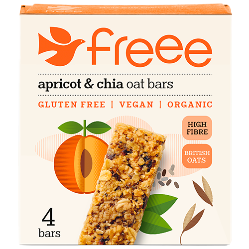 Freee Apricot & Chiafrø Flapjacks 4-pak (140 g)