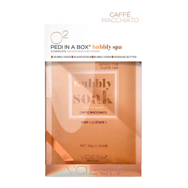 VOESH Pedi In A Box O2 Oxygen Spa-Cafe Macchiato (1 stk)