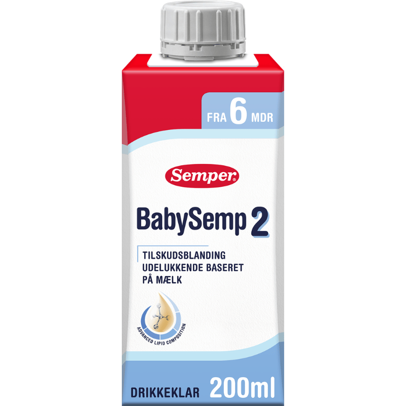 Semper BabySemp 2 Drikkeklar Tilskudsblanding - Fra 6 mdr. (200 g)