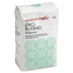 Skærtoft Mølle Fuldkorns Rugmel Ø - 1 kg.