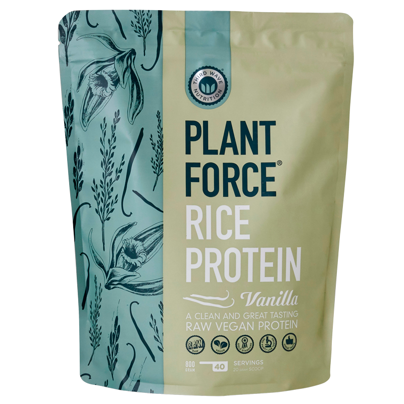 Plantforce Risprotein vanilje - 800 gr.