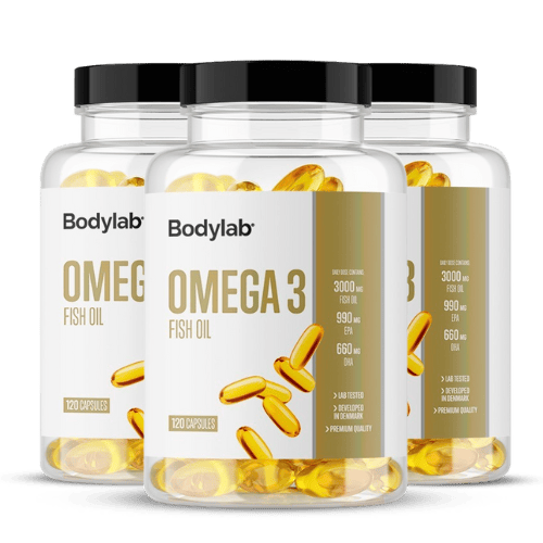 3 x Bodylab Omega-3 Fiskeolie - 120 stk.