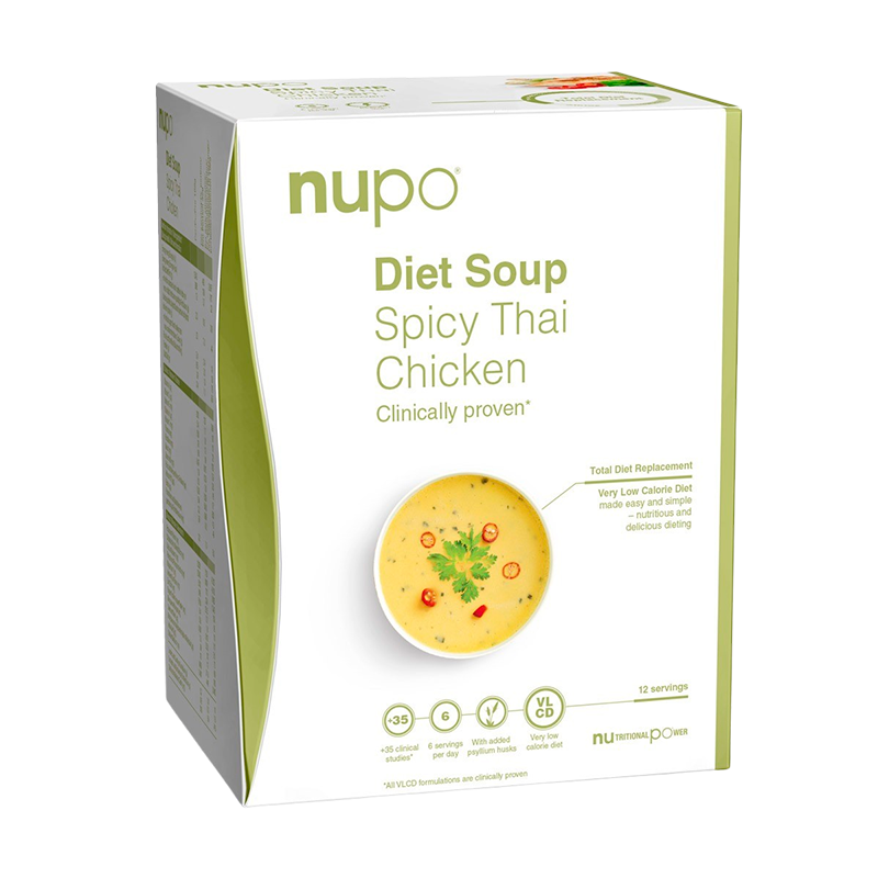 Nupo Diet Soup Spicy Thai Chicken - 12x32 gr.
