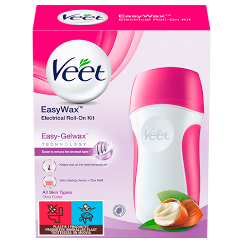 Veet EasyWax Elektronisk Roll-On Kit (1 stk + 50 ml)
