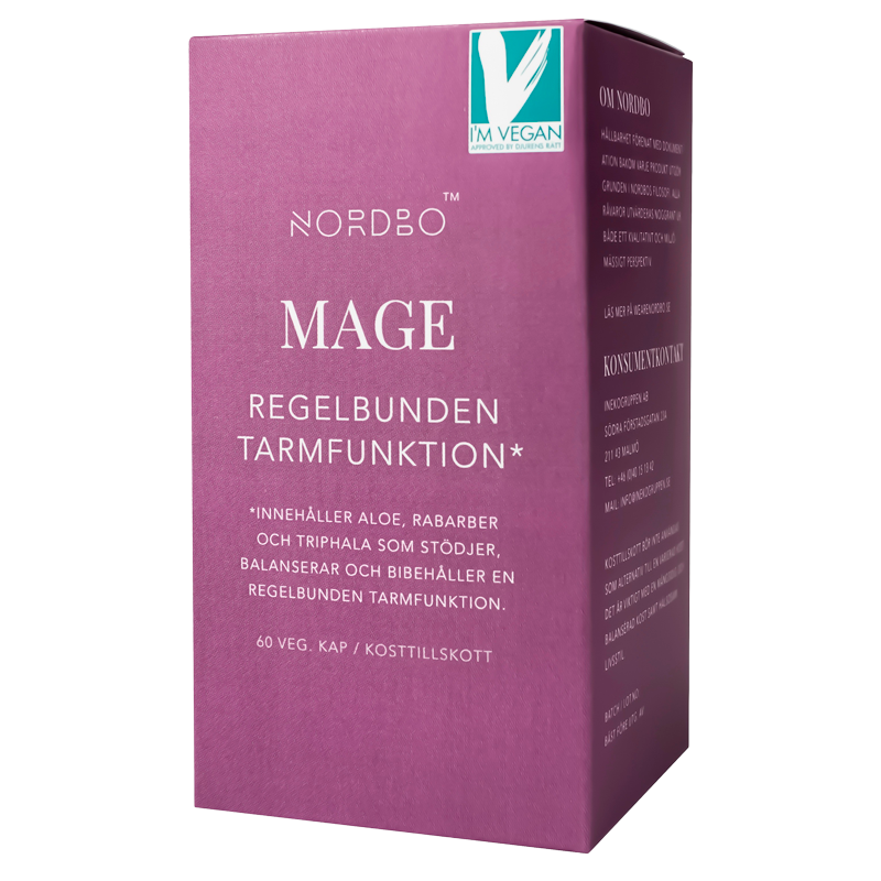 NORDBO Mage Vegansk - 60 kap.