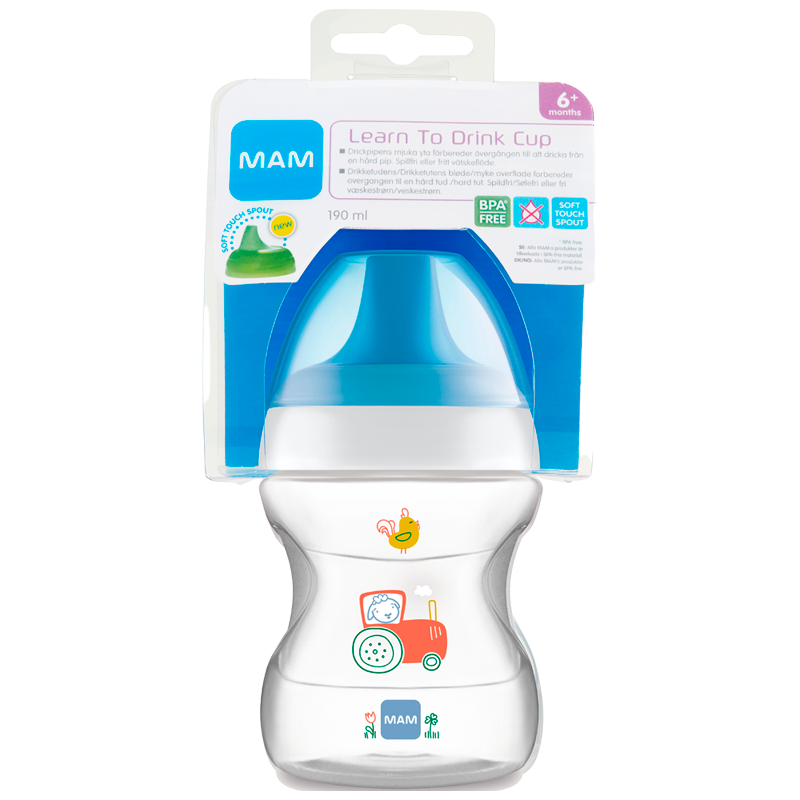 MAM Learn To Drink Cup Blue - 190 ml