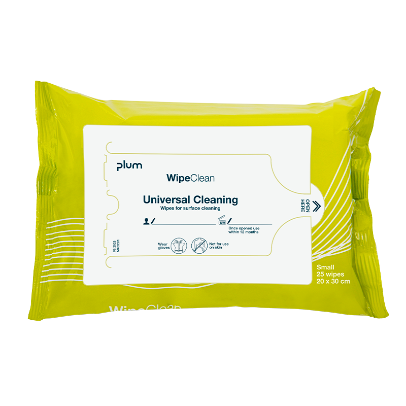Plum WipeClean Universal Overfladedesinfektion Small (25 stk)