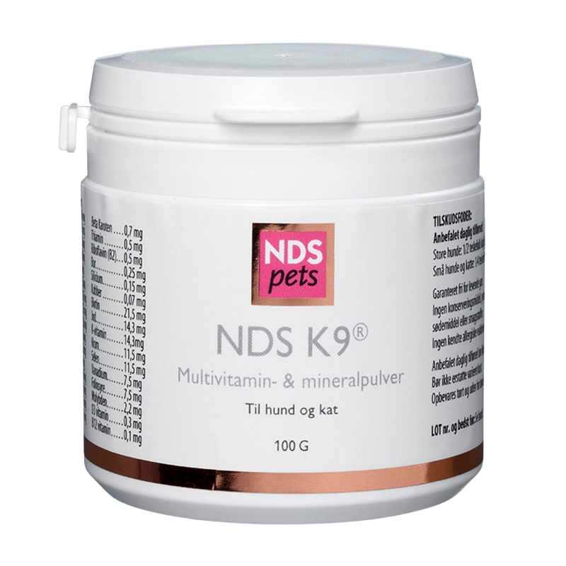 NDS K9 Multivitam/miner. 100 gr hund/kat