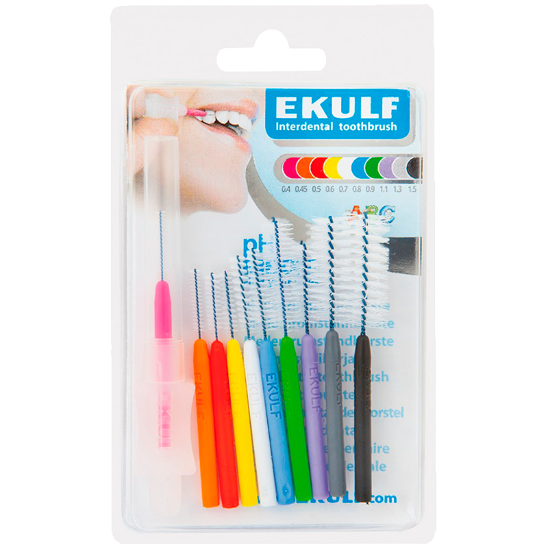 Ekulf PH Mellemrumsbørster Mix Pakke (10 stk)