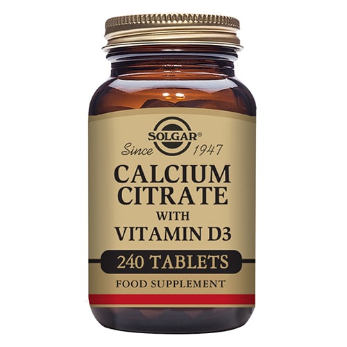 Solgar Calcium Citrate +D3 - 240 tab.