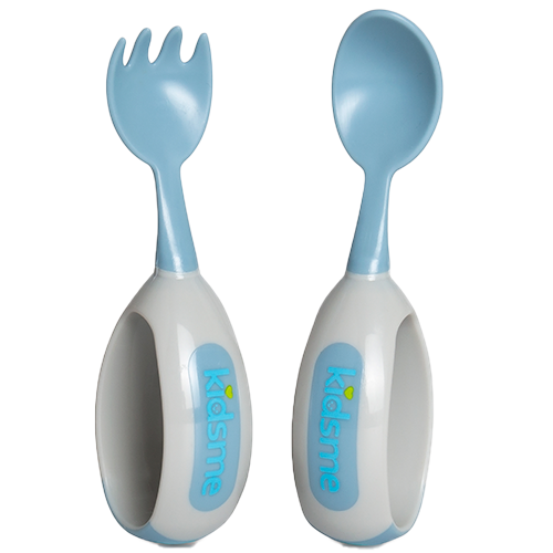 Kidsme Ske & Gaffel Azure (1 sæt)