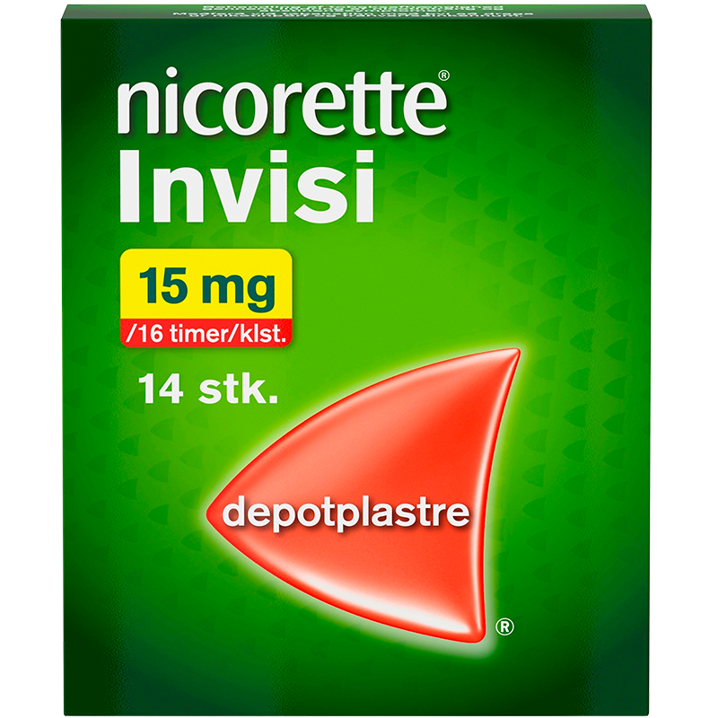 Nicorette Invisi Depotplaster 15 mg/16 t (14 stk)