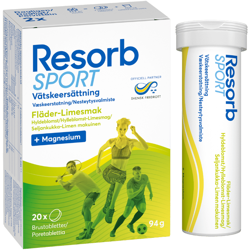 Resorb Sport Hyldeblomst-Lime (2 x 10 stk)