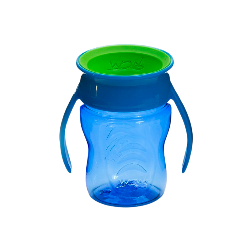 WOW Baby Kop Spildfri Blå Tritan (207 ml)