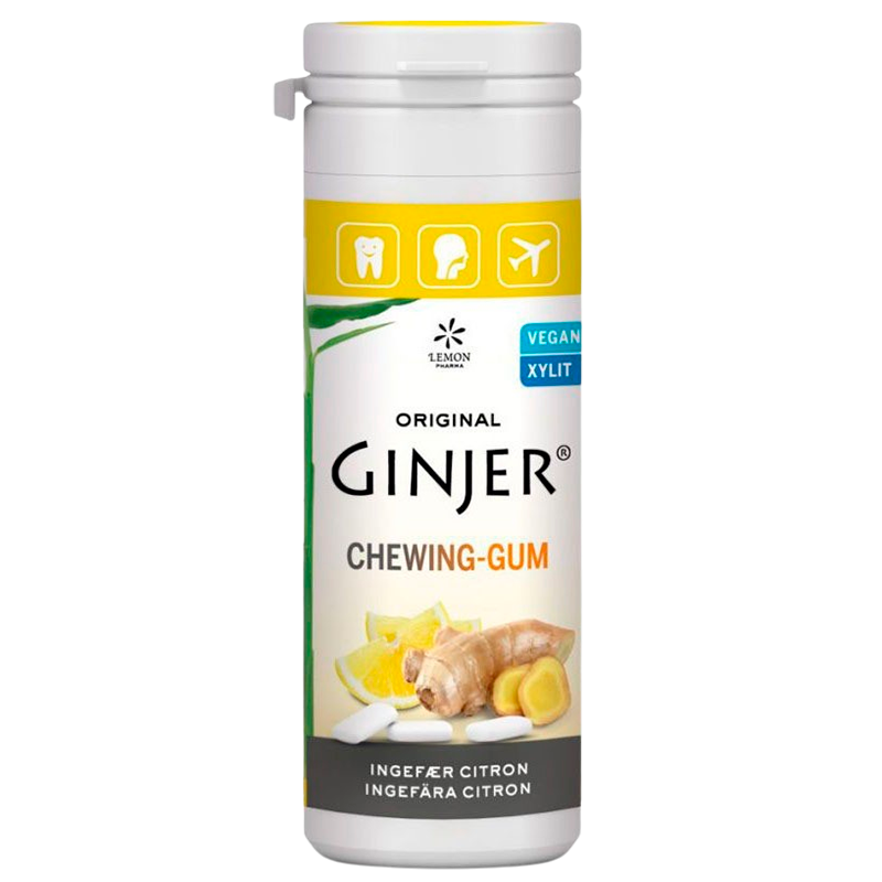 GINJER® Ingefær CITRON Tyggegummi