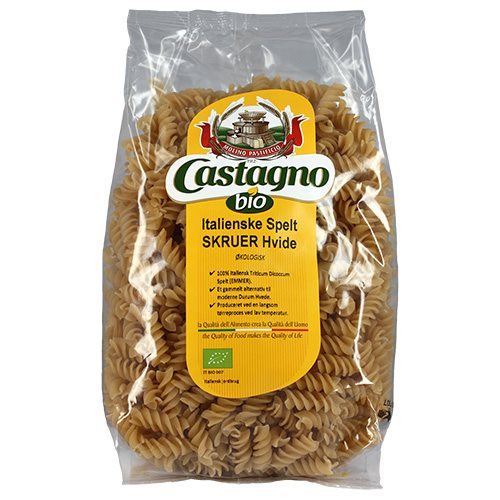 Castagno Spelt Skruer hvide Ø - 500 g.