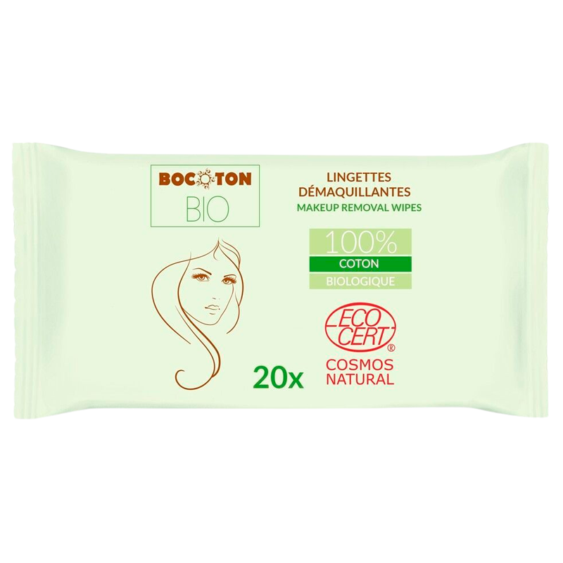 Bocoton Make-Up Removal Wipes Ø (20 stk)