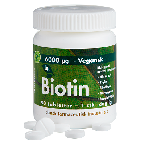 Grønne Vitaminer Biotin 6000 µg (90 tabl)
