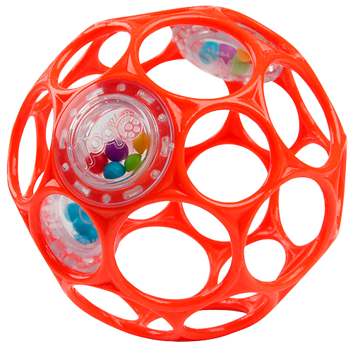 Oball Rattle Rød (1 stk)
