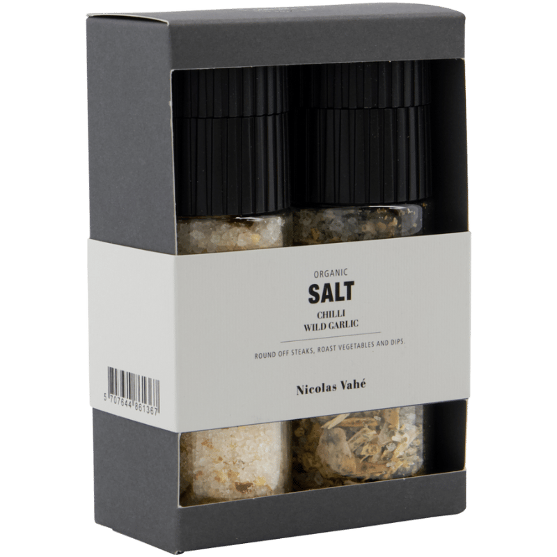 Nicolas Vahé Gaveæske Chilli Salt & Wild Garlic Salt Ø (120 & 80 g)