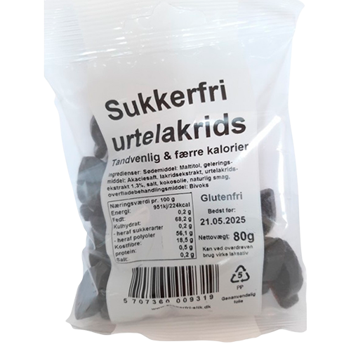 Coala's Naturprodukter Sukkerfri Urtelakrids (90 g)