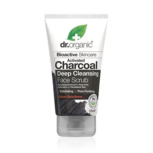 Dr. Organic Face Scrub Charcoal Deep Cleansing - 125 ml.