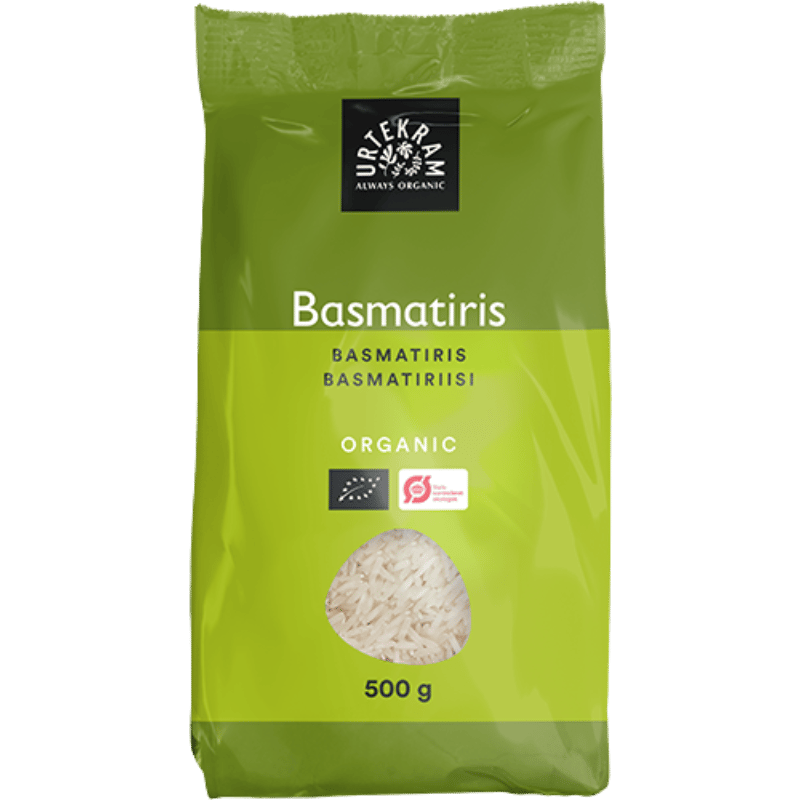 Urtekram Hvide Basmati Ris fra Himalaya Fair Trade Ø - 500 g