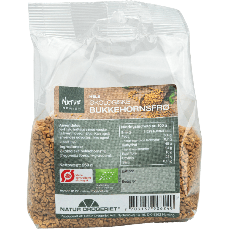 Natur Drogeriet Bukkehornsfrø Ø - 250 g.