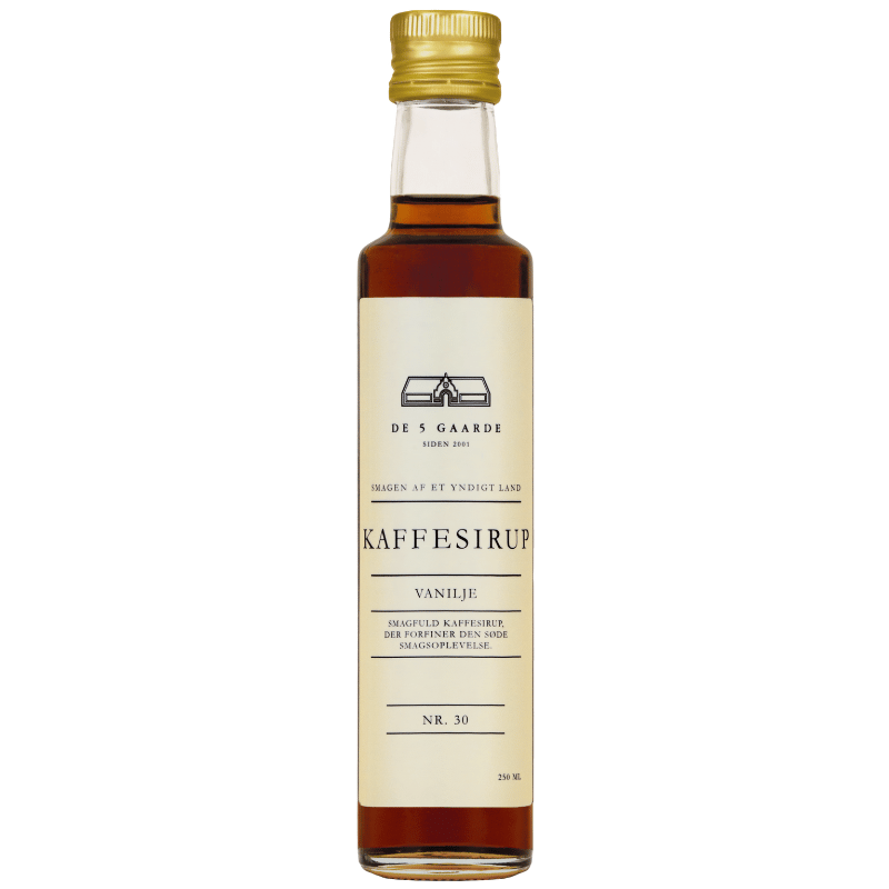 De 5 Gaarde Kaffesirup Vanilje (250 ml)