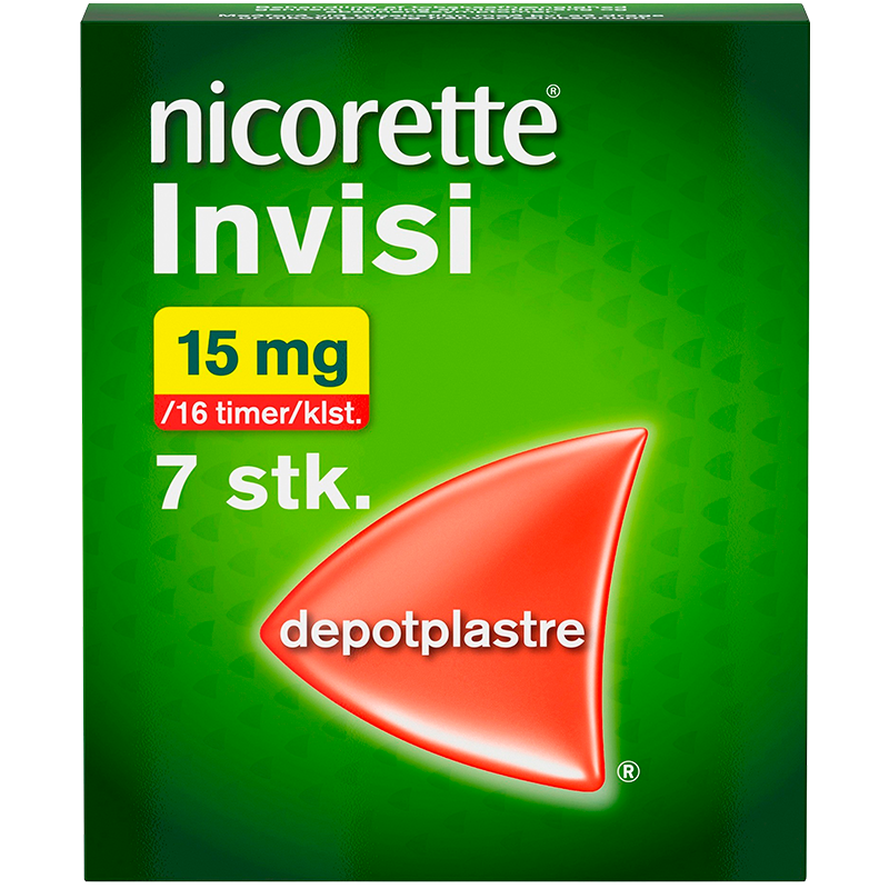 Nicorette Invisi Depotplastre 15 mg (7 stk)