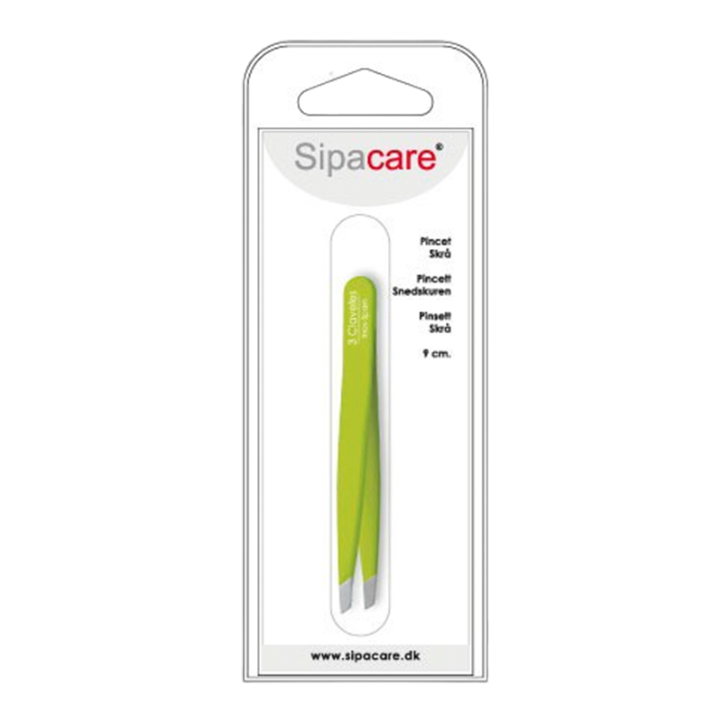 SipaCare Pincet Skrå Grøn (9 cm)
