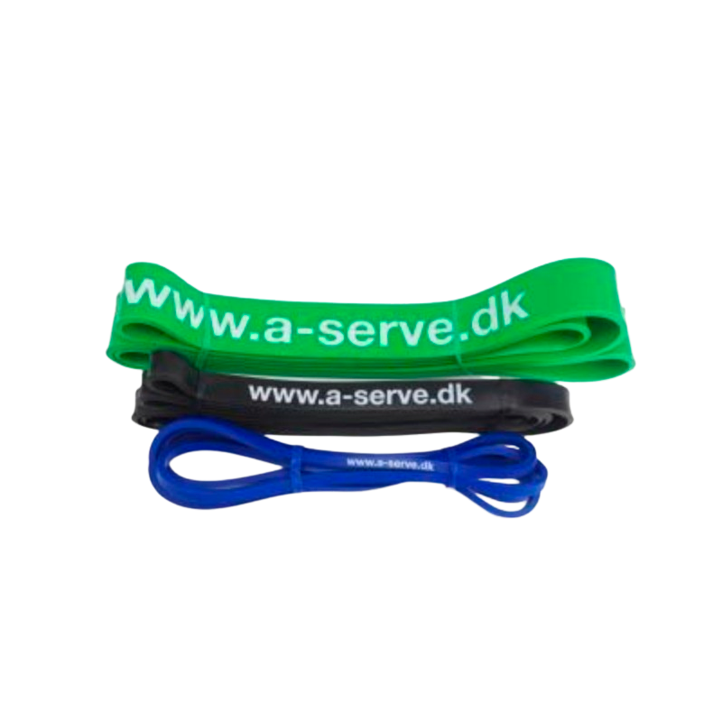 Aserve Power Fitness Elastik Medium Sort - 1 stk