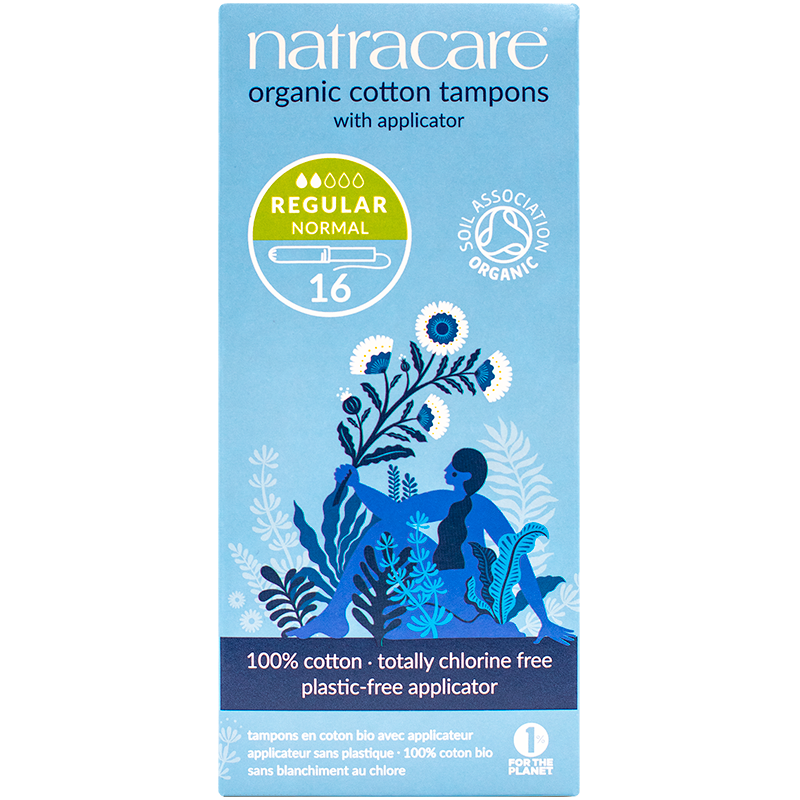 NatraCare Tampon m. Hylster Regular Ø (16 stk)