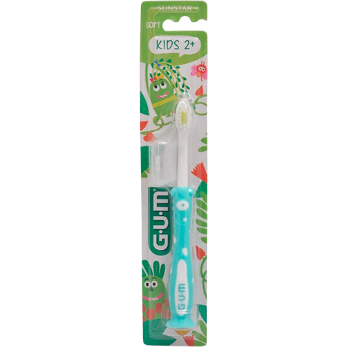 GUM Tandbørste Kids Monster 2+ År Ass. Farve (1 stk)