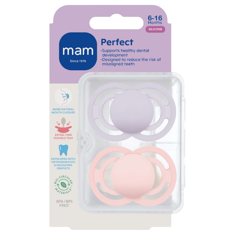 MAM Perfect Silk 6-16M Pink (2 stk)