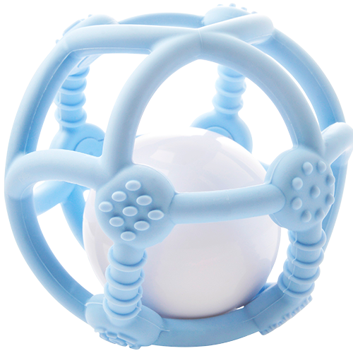 Kidsme Silicone Teething Ball Blue (1 stk)