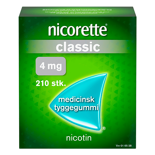 Nicorette Classic Medicinsk Tyggegummi 4MG (210 stk)