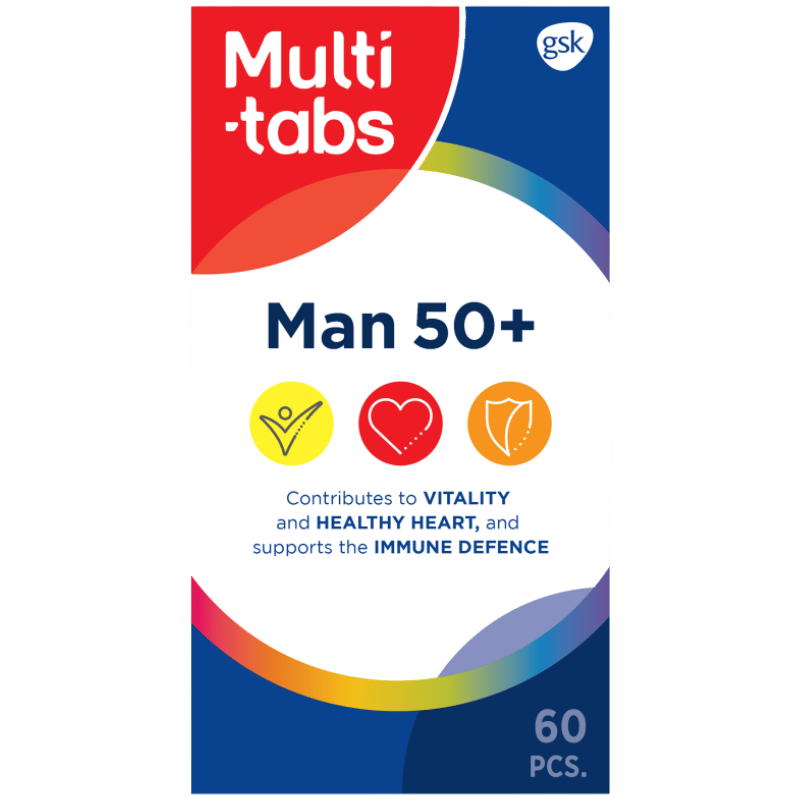 Multitabs Man 50+ Tabletter (60 stk)