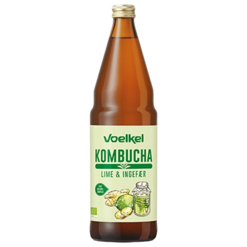 Voelkel Kombucha lime-ingefær Ø (0,75 l)