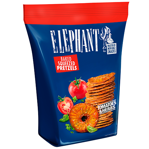 Elephant Pretzels Tomatoes & Herbs (160 g)
