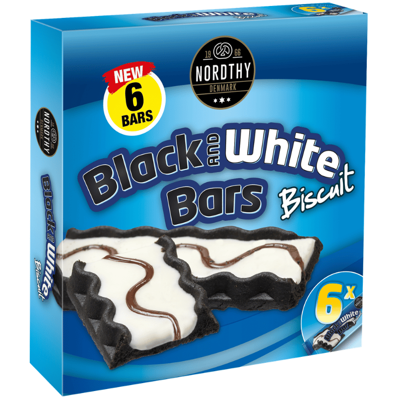 Nordthy Black & White Bars (6 stk)