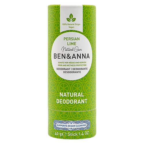 Ben & Anna Naturlig Deodorant Papertube - Persian Lime (40 g)