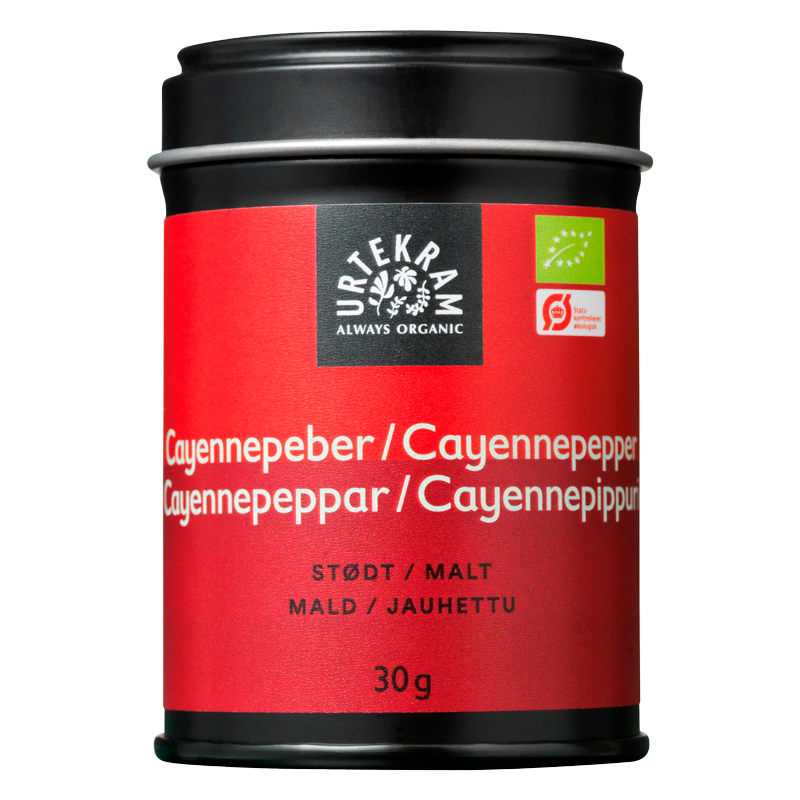 Urtekram Cayennepeber Ø - 30 g.