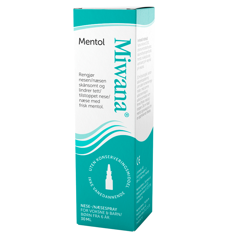 Miwana Næsespray Mentol (30 ml)