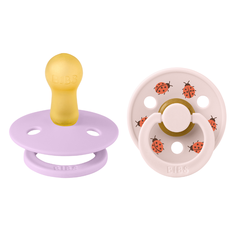 Bibs Pacifier Studio Colour Ladybug Latex Size 2 Violet Sky Mix (1 sæt)