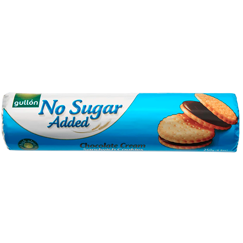 Gullon No Added Sugar Sandwich Biscuits Chocolate Crème (250 g)