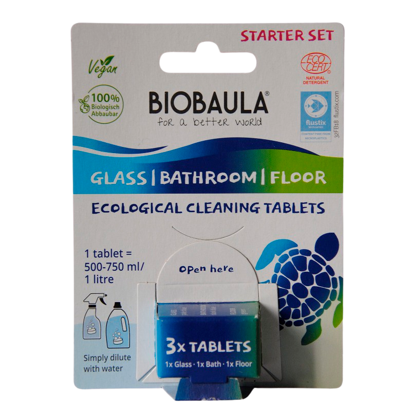 Biobaula Glas Bad Og Gulv Rens (3 tabs)