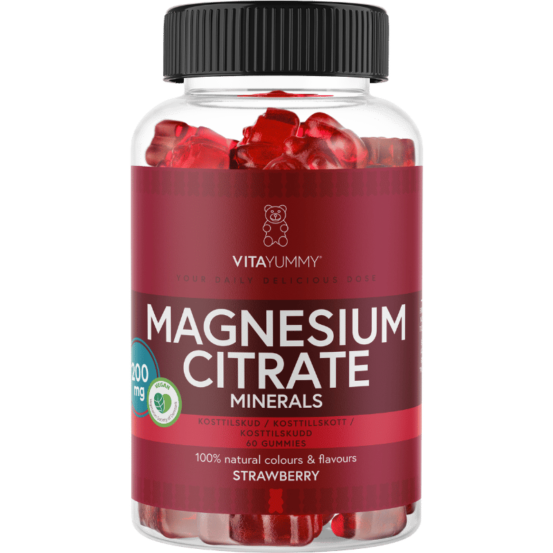 VitaYummy Magnesium Citrate Strawberry (60 stk)