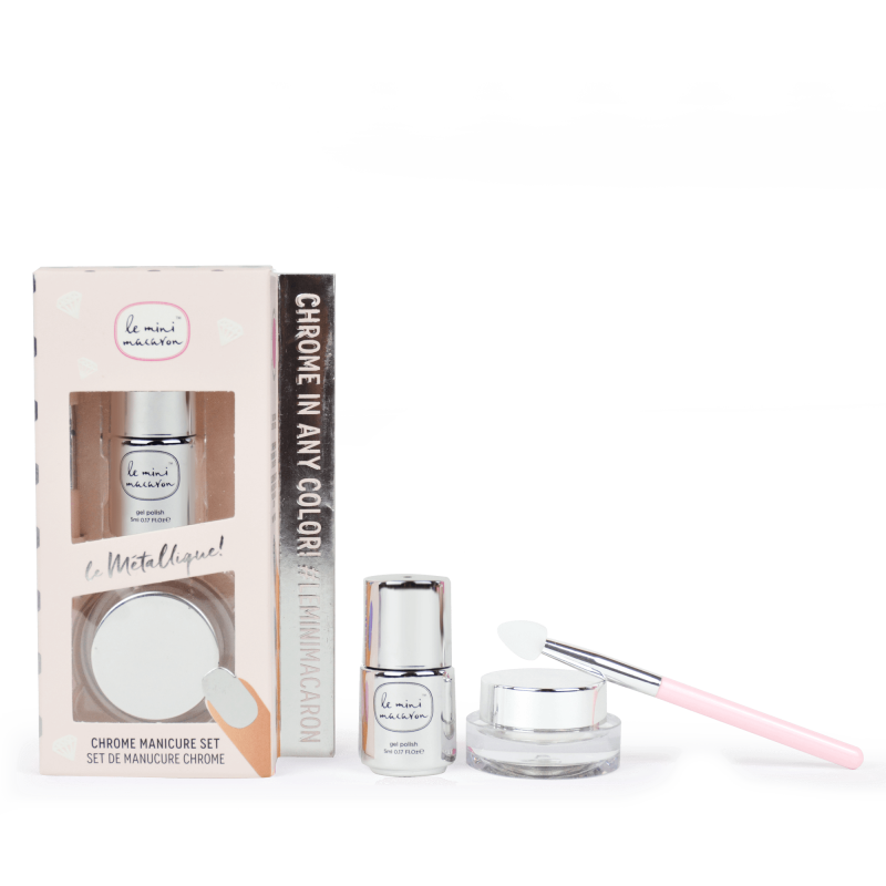 Le Mini Macaron Chrome Manicure Kit Le Metallique